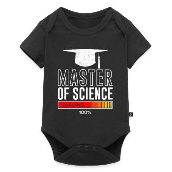 Mater of Science loading completed Master's degree - Baby Premium short-sleeve bodysuit - black - Front