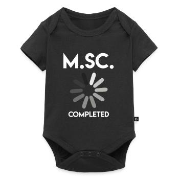 Master complété Master of Science - Body à manches courtes Premium Bébé - noir - Devant