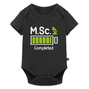 M.Sc completed Master Degree Master of Science - Baby Premium short-sleeve bodysuit - black - Front
