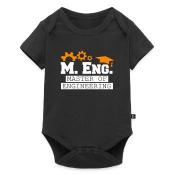 I am Master of Engineering Master's degree - Baby Premium short-sleeve bodysuit - black - Front