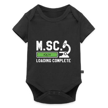 Master of Science Loading Diplôme de Master terminé - Body à manches courtes Premium Bébé - noir - Devant