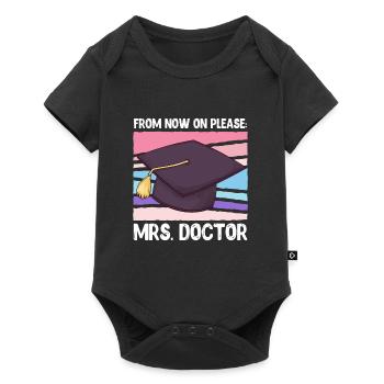 A partir de maintenant s’il vous plaît Mme Docteur Doctorat - Body à manches courtes Premium Bébé - noir - Devant