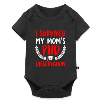 My Mom is a Doctor Degree Doctorate - Baby Premium short-sleeve bodysuit - black - Front