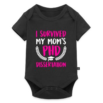 My Mom is a Doctor Degree Doctorate - Baby Premium short-sleeve bodysuit - black - Front