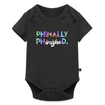 Phinally Phinished Ph.D a finalement terminé son doctorat - Body à manches courtes Premium Bébé - noir - Devant