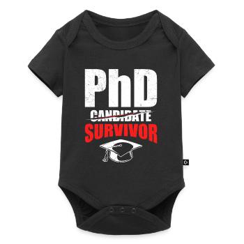 Survives Doctor Degree Ph.D Doctorate - Baby Premium short-sleeve bodysuit - black - Front