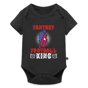 Roi du football Fantasy - Body à manches courtes Premium Bébé - noir - Devant