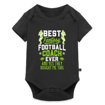 Best Fantasy Football Coach - Baby Premium short-sleeve bodysuit - black - Front
