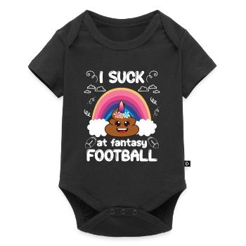 Mauvais joueur de football fantastique - Body à manches courtes Premium Bébé - noir - Devant