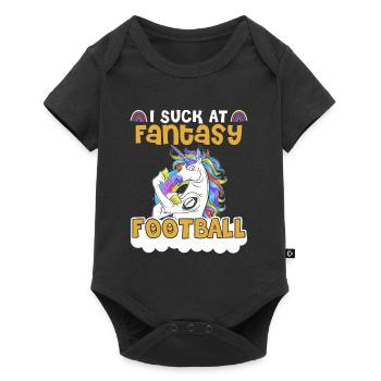 Je suis nul au football fantastique - Body à manches courtes Premium Bébé - noir - Devant