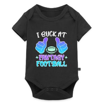 I suck at Fantasy Football Loser - Baby Premium short-sleeve bodysuit - black - Front