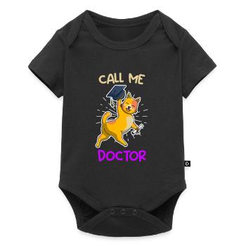 Call me Doctor Graduate PhD - Baby Premium short-sleeve bodysuit - black - Front
