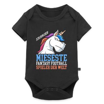 Je suis nul au football fantastique - Body à manches courtes Premium Bébé - noir - Devant