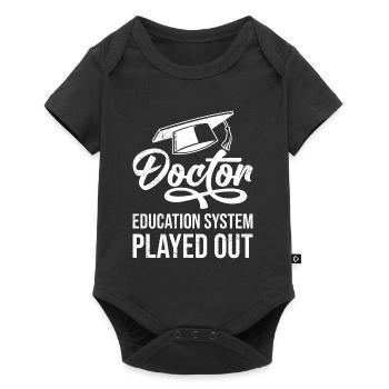 Études Terminées Doctor PhD Titre de PhD - Body à manches courtes Premium Bébé - noir - Devant