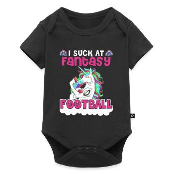 Je suis nul au football fantastique - Body à manches courtes Premium Bébé - noir - Devant