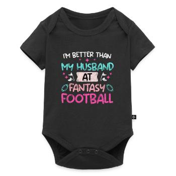 Femme de football Fantasy - Body à manches courtes Premium Bébé - noir - Devant