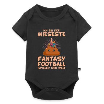 Mieser Fantasy Football Spieler - Baby Premium Kurzarmbody - Schwarz - Vorne