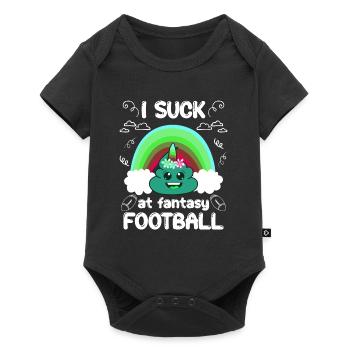 Mauvais joueur de football Fantasy - Body à manches courtes Premium Bébé - noir - Devant