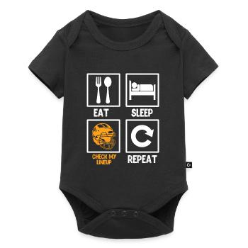 Manger Dormir Vérifiez ma gamme Répéter - Body à manches courtes Premium Bébé - noir - Devant