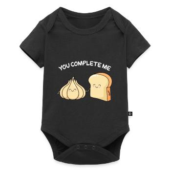 You Complete me Perfect Match Couple Valentine's Day - Baby Premium short-sleeve bodysuit - black - Front