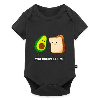 You complete me Avocado Love Couples - Baby Premium short-sleeve bodysuit - black - Front
