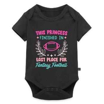 Princess has last place in fantasy football - Baby Premium short-sleeve bodysuit - black - Front