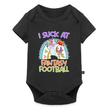 Fantasy Football Loser I suck at Fantasy Football - Baby Premium short-sleeve bodysuit - black - Front