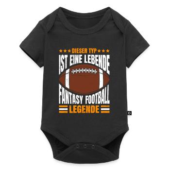 Dieser Typ ist eine lebende Fantasy Football - Baby Premium Kurzarmbody - Schwarz - Vorne
