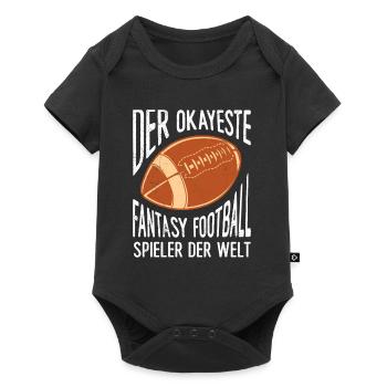 Okayster Fantasy Football Spieler der Welt - Baby Premium Kurzarmbody - Schwarz - Vorne