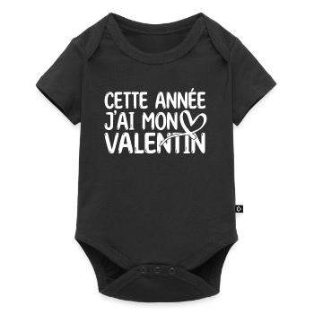 Copain Magnifique Humour Couple mon copain amour - Body à manches courtes Premium Bébé - noir - Devant