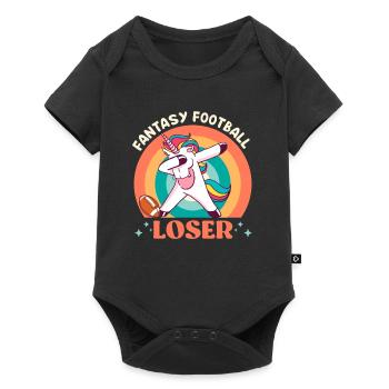 Fantasy Football Loser Unicorn Fantasy Football - Baby Premium short-sleeve bodysuit - black - Front