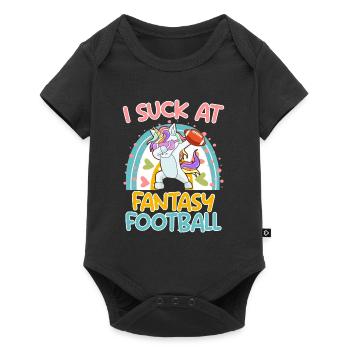Fantasy Football Loser I suck at Fantasy Football - Baby Premium short-sleeve bodysuit - black - Front