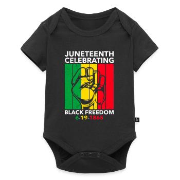 Juneteenth gratuit depuis 1865 Black History USA Afrique - Body à manches courtes Premium Bébé - noir - Devant