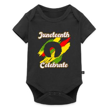 Celebrate Juneteenth USA Amerika Afrikanische Frau - Baby Premium Kurzarmbody - Schwarz - Vorne