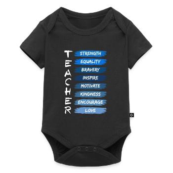 Teacher History Black History Africa - Baby Premium short-sleeve bodysuit - black - Front