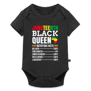 Juneteenth Black Queen African Woman - Baby Premium short-sleeve bodysuit - black - Front