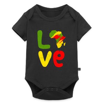 Afrique Amour Afrique Amour Afrique - Body à manches courtes Premium Bébé - noir - Devant