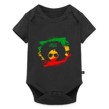 1865 Black History Woman Power African Woman - Baby Premium short-sleeve bodysuit - black - Front
