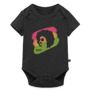 Juneteenth 1865 African American African woman - Baby Premium short-sleeve bodysuit - black - Front