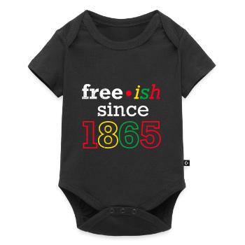 Juneteenth gratuit depuis 1865 Black History USA Afrique - Body à manches courtes Premium Bébé - noir - Devant