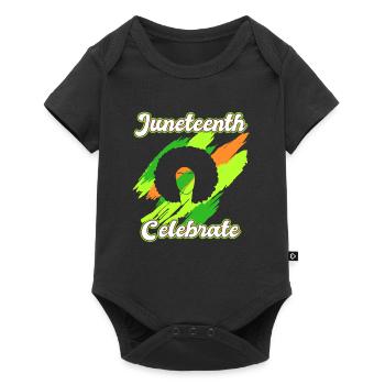Célébrez Juneteenth USA Amérique Femme africaine - Body à manches courtes Premium Bébé - noir - Devant
