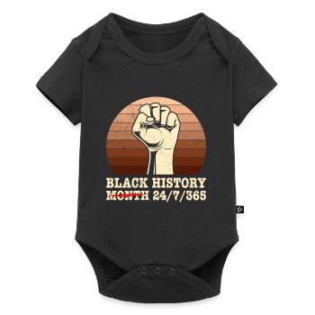 Black History Month USA History Africa - Baby Premium short-sleeve bodysuit - black - Front