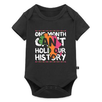 Mois de l’histoire des Noirs États-Unis Afro Amérique Afrique - Body à manches courtes Premium Bébé - noir - Devant