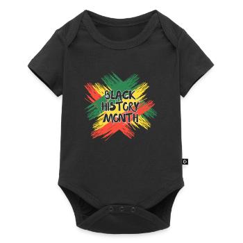 Mois de l’histoire des Noirs États-Unis Afro Amérique Afrique - Body à manches courtes Premium Bébé - noir - Devant