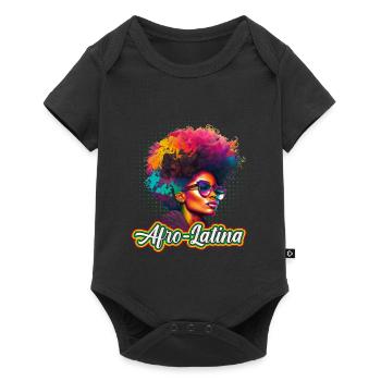Afro Hair Afro Latina African Woman - Baby Premium short-sleeve bodysuit - black - Front
