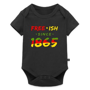 Juneteenth free since 1865 Black History USA Africa - Baby Premium short-sleeve bodysuit - black - Front