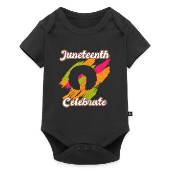 Célébrez Juneteenth USA Amérique Femme africaine - Body à manches courtes Premium Bébé - noir - Devant