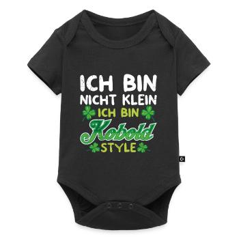 Nicht klein Leprechaun Size St Patrick’s Day - Baby Premium Kurzarmbody - Schwarz - Vorne