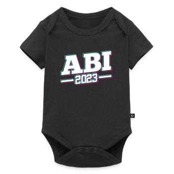 Abi 2023 Abitur Abiturienten - Baby Premium Kurzarmbody - Schwarz - Vorne
