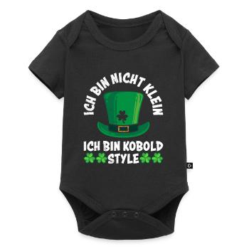 Nicht klein Kobold Größe St Patrick’s Day - Baby Premium Kurzarmbody - Schwarz - Vorne